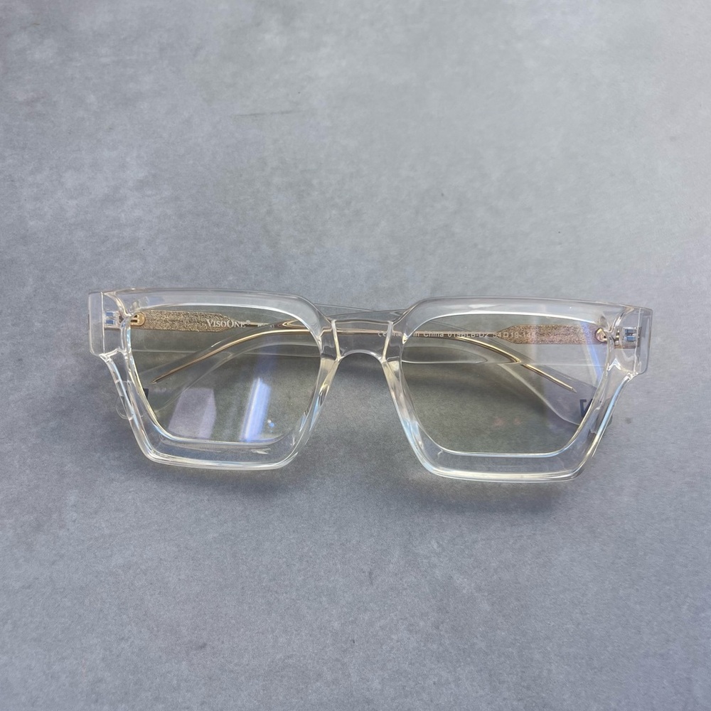 Clear Blue Light Content Glasses